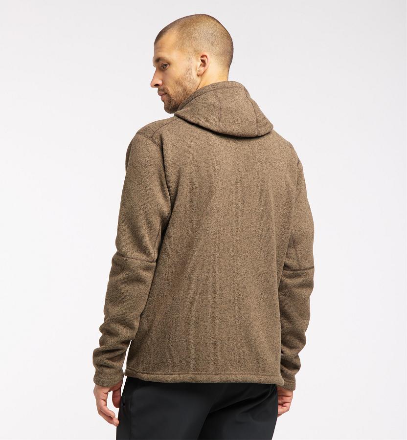 Haglöfs Mens Swook Fleece Brown New Zealand 70485PTHF